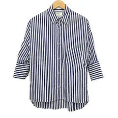 MADISON BLUE(マディソンブルー) 長袖シャツ サイズ01(S) メンズ美品  - ネイビー×白 ストライプのサムネイル