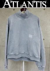 【在庫処分大セール！】 ALEXANDER WANG 新宿店 アレキサンダーワン ハイネック スウェット トレーナー 長袖 メンズ size:L グレー 31456のサムネイル