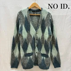 ノーアイディ 841010-415K アーガイル ダイヤ シャギー カーディガン モヘア調 グランジ メンズ 1 ISItems【USED】【古着】【中古】50164683のサムネイル