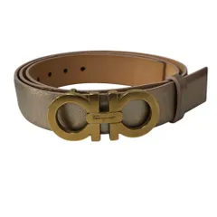Salvatore Ferragamo/サルヴァトーレフェラガモ/レザーベルト/レディース/ゴールド/ベルト/M-80/服飾品/RS2468のサムネイル