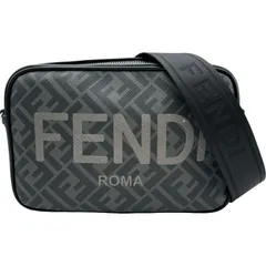 フェンディ FENDI ズッカ柄ショルダーバッグ 7M0286 ブラック/グレー シルバー金具 PVC/レザー メンズ ショルダーバッグのサムネイル