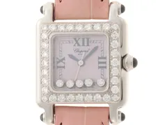 Chopard ショパール ハッピースポーツ スクエア 27/8894-23/11 腕時計 ステンレススチール/鰐革/ダイヤモンドベゼル 5PDピンクシェル文字盤 クオーツ レディース【中古】472のサムネイル