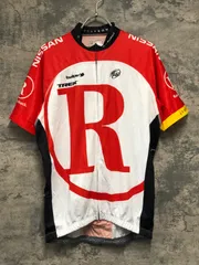KK446 ボントレガー BONTRAGER 半袖 サイクルジャージ 赤 白 Lのサムネイル