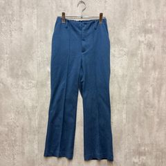 【極美品・ウエスト背面ゴム◎】earth music&ecology アースミュージックアンドエコロジー センタープレス 起毛ツイルセミフレアパンツ サイズS ブルー系 ラ・ヴェリタ古着 260802-08