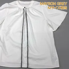 MAYSON GREY 半袖 ブラウス 白 2（Mサイズ相当） メイソングレイ#26-0446のサムネイル