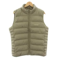 ランズエンド LANDS' END ダウンベスト アウター 前開き ロゴプリント L カーキ V3945/F25283 /YTのサムネイル