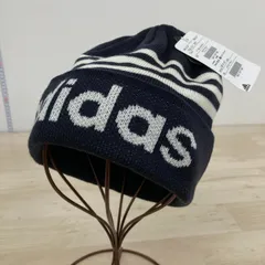 未使用 adidas/アディダス ニット帽 168-211 207 カレッジネイビー/白 OSFX(57-60cm) ビーニー/ニットキャップ[OP00347]のサムネイル