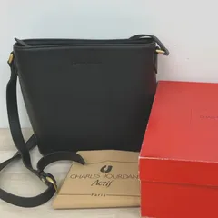 美品 CHARLES JOURDAN Actif ショルダーバッグ ブラック 型番CJ-5052 保存箱/袋付 シャルルジョルダン 肩掛けバッグ 黒[OG00249]のサムネイル