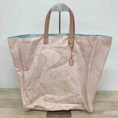 BVLGARI PARFUMS/ブルガリ パルファム トートバッグ/ハンドバッグ ピンク 花びら柄 チャーム付き レディース[OQ03976]のサムネイル