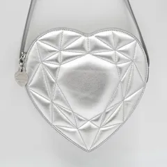 TIFFANY & Co.（ティファニー）キルティング ハート クロスボディバッグ ショルダーバッグ シルバー メタリックレザー レディース イタリア製 【中古】のサムネイル