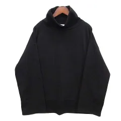B&Y ユナイテッドアローズ BEAUTY&YOUTH ビューティー&ユース カルゼ ハイネック チュニック プルオーバー ブラック 黒 FREE 1612-225-4685 日本製のサムネイル