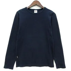 アヴィレックス AVIREX デイリー 長袖 Tシャツ カットソー クルーネック ロンT ネイビー 紺 M 6153481のサムネイル