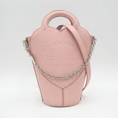 TIFFANY & Co.（ティファニー）リターン トゥ ティファニー ミニ クロスボディ バッグ ハート ピンク レザー ショルダーバッグ ハンドバッグ レディース 【中古】のサムネイル