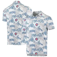 レインスプーナー メンズ トップス ポロシャツ Mens Reyn Spooner White Chicago Cubs Performance Polo White ホワイトのサムネイル