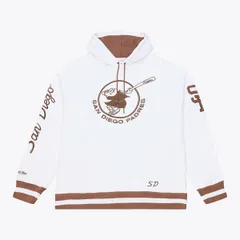 ミッチェルネス メンズ アウター パーカー・スウェット フリース Mens Mitchell Ness White San Diego Padres Cooperstown Collection Flのサムネイル