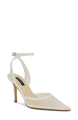 ナインウェスト レディース シューズ ヒール アンクル Nine West Gulliankle Strapump White ホワイトのサムネイル