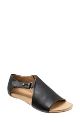 ブエノ レディース シューズ サンダル Bueno Kale Flat Sandal Black Leather ブラックのサムネイル