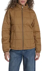 リーバイス レディース アウター ジャケット・ブルゾン キルティング コットン Levis Box Quilted Wateresistant Cotton Jacketobaccoのサムネイル
