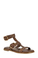ゲス レディース シューズ サンダル アンクル GUESS Lylnet Ankle Strap Sandal Dark Brown ブラウンのサムネイル