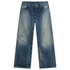 アクネ ストゥディオズ メンズ ボトムス デニムパンツ ワイドレッグ ジーンズ Acne Studios 2021 Daybreak Wash Wide Leg Jeans Mid Blue ブルーのサムネイル