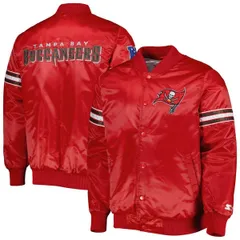 スターター メンズ アウター ジャケット・ブルゾン Menstartered Tampa Bay Buccaneers The Pick and Roll FullSnap Jacket Red レッのサムネイル