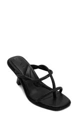 ダナ キャラン ニューヨーク レディース シューズ ヒール サンダル DKNY Embellished Strappy Sandal Black ブラックのサムネイル