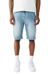 トゥルーレリジョン メンズ ボトムス デニムパンツ ショートパンツ True Religion Bobby Baggy Denim Shorts Party Pulse Medium Wash デニムのサムネイル