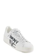 ダナ キャラン ニューヨーク レディース シューズ スニーカー ロゴ DKNY Ginali Logo Graffiti Sneaker White Black ホワイトのサムネイル