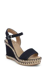 ミアリミテッドエディション レディース シューズ ヒール プラットフォーム MIA Limitedition Milazzo Platform Wedge Navy Raffia ネイビーのサムネイル