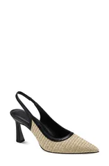 ダナ キャラン ニューヨーク レディース シューズ パンプス DKNY Cierra Slingback Pump Natural Black ブラックのサムネイル