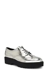 ナインウェスト レディース シューズ オックスフォード ウィングチップラットフォーム ダービー Nine West Resttin Wingtiplatform Derby Sil01のサムネイル