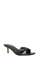 カルバンクライン レディース シューズ ヒール サンダル Calvin Kleineveena Kitten Heel Sandal Black ブラックのサムネイル