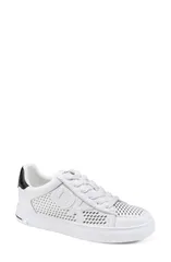 ダナ キャラン ニューヨーク レディース シューズ スニーカー DKNY Abeni Perforated Sneaker White Black ホワイトのサムネイル