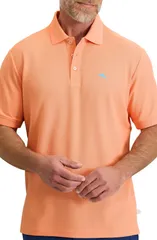 トッミーバハマ メンズ トップス ポロシャツ Tommy Bahama Emfielder Icon Solid IslandZone Polo Peach Parrot ピーチのサムネイル