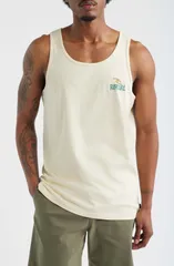 リップカール メンズ トップス シャツ コットン グラフィック Rip Curl Shred Till Dead Cotton Graphic Tank Lemon Iceのサムネイル