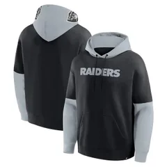 ファナティクス メンズ アウター パーカー・スウェット Mens Fanatics Black Las Vegas Raiders Helmet Pullover Hoodie Black ブラックのサムネイル