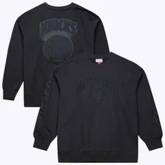 ミッチェルネス メンズ アウター パーカー・スウェット シャツ フリース Mens Mitchell Ness Black New Yorknicks Phantom Fleece Sweatshirのサムネイル