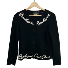 MOSCHINO(モスキーノ) カーディガン サイズI 40 レディース - 黒×白 長袖のサムネイル