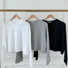 チュニトリ クロップドTシャツ グレーのサムネイル