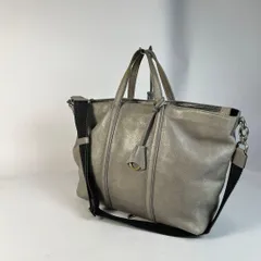 aniary レザー 2WAY トートバッグ ショルダーバッグ 内側迷彩 グレーのサムネイル