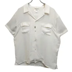 CRIMIE クライミー FLAP POCKET EASY CARE SHORT SLEEVE SHIRT サテン 半袖 シャツ CR1-02D3-SS03 XL ホワイト メンズのサムネイル