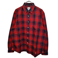 uniform experiment ユニフォームエクスペリメント 23SS 長袖 チェック シャツ UE-230019 4 レッド メンズのサムネイル