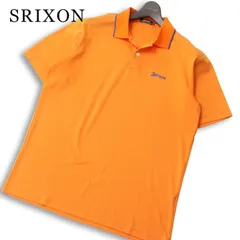 SRIXON スリクソン ゴルフ 春夏★ 半袖 ロゴ刺繍 ポロシャツ 大きいサイズ Sz.LL メンズ オレンジのサムネイル
