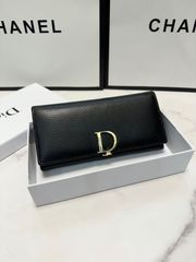 [오늘 특가]Dior 여성 지갑, 블랙, 고급 가죽 사용, 실용적이고 세련된 디자인! [오늘 특가 | 신품 미사용품]