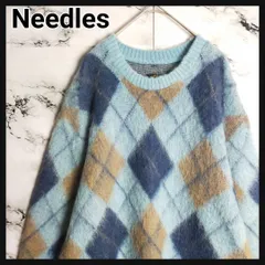 【激レア】Needles ニードルス モヘア ニット M マルチカラー 総柄 セーター 幾何学 グランジ カートコバーン 完売 入手困難のサムネイル