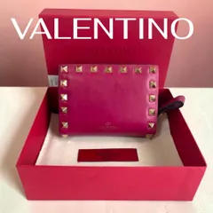 VALENTINO GARAVANI 二つ折り財布 スタッズ ピンクのサムネイル