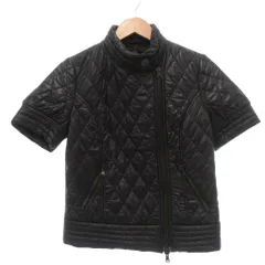 タケオキクチ TAKEO KIKUCHI 40CARATS&525 ライダースジャケット 上着 M 黒 ブラック キルティング 半袖 スタンドカラー /NX ■ECF007のサムネイル