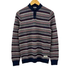 HYSTERIC GLAMOUR(ヒステリックグラマー) 長袖セーター サイズM メンズ美品  ダークネイビー×グレー×マルチのサムネイル