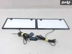 社外 電光 LED 薄型 ナンバープレート 縦 約15.1cm×横 約30.7cm 穴間 約21cm 即納 棚のサムネイル