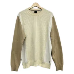 HUGOBOSS(ヒューゴボス) 長袖セーター サイズXL メンズ - アイボリー×ベージュ クルーネックのサムネイル